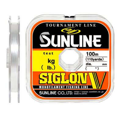 Леска Sunline Siglon V 100м 0.063мм 0.5кг/1lb (1658-04-94)