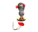 Мормышка вольфрамовая Flagman Муравей с отверстием пайетки и бисер d=2.5 Черная (P4925C-5)