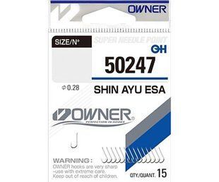 50247-26 Крючки Owner Shin Ayu Esa White №26