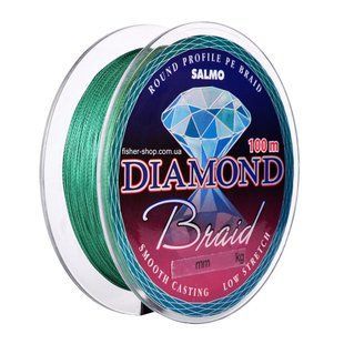 Шнур SALMO DIAMOND BRAID 100m 0.24mm 12.5kg 27lb (4905-024)