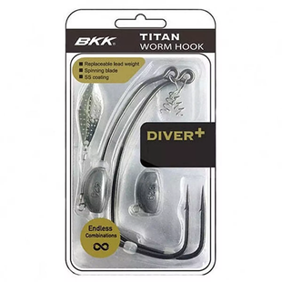 Офсетний гачок відвантажений BKK Тitan Diver+ #6/0 (A-EW-9650)