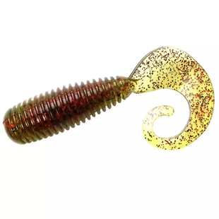 Силикон Lunker City Monkey Grub 10/BG 3" #144 Watermelon Red Flake / (718650 / 36144)