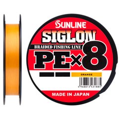 Шнур Sunline Siglon PE х8 (оранж.) 150м 0.242мм 15.5кг/35lb (1658-09-93)