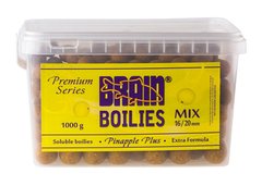 Бойлы Brain Pineapple (Ананас) Soluble 1000 gr. Mix 16-20 mm (1858-00-02)