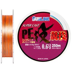 Шнур Sunline S-Cast PE Nagi Kyogi 250м # 0.6 / 0.128мм 4.4кг 10lb (1658-01-13)