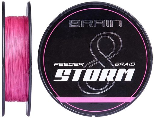 Шнур Brain Storm 8X (pink) 150м 0.12мм 16lb/7.4кг (1858-51-89)