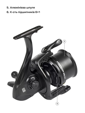 Катушка Brain Apex Carp Big Pit 8000 6+1BB 4.1:1 (1858-46-84)