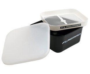Коробка с ситом Flagman для мотиля c кришкой 15x15 см (MMI0004)
