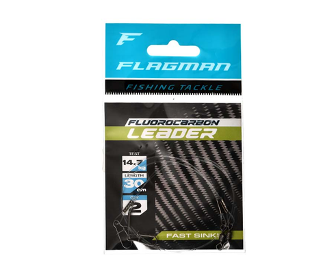 Поводок Flagman Fluorocarbon Leader 0.60мм 30см 14.7кг / 2шт (FF60147-30)