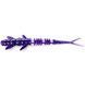 Flit 3" (8pcs.), #060 - Dark Violet/Peacock & Silver