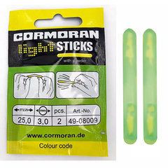 Світлячок Cormoran mini 3.0-25mm зеленый 2pcs (49-08009 / 652433)