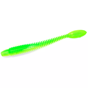 Силикон Lunker City Ribster 10/BG 4-1/2" #174 LIMETREUSE / (645874 / 89174)