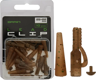 Безопасная клипса Brain Lead Clip With Cone 25+22mm Camo (10 шт/уп) SGXA-CA02 (1858-25-06)