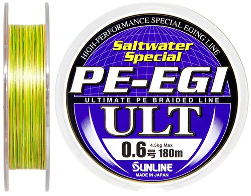 Шнур Sunline PE-EGI ULT 180m # 0.6 / 0.128мм 4.5кг 10lb (1658-05-95)