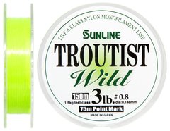 Леска Sunline Troutist Wild 150м #0.8/0.148мм 1.5кг/3lb (1658-44-16)