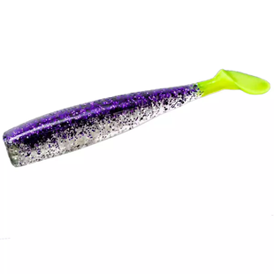 Силікон Lunker City Shaker 8/BG 3.25" #281 Purple Ice Chartreuse Tail / (2146288 / 32281)