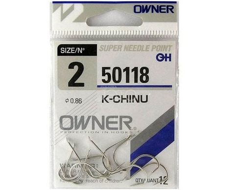 50118-02 Крючки Owner K-Chinu White №02