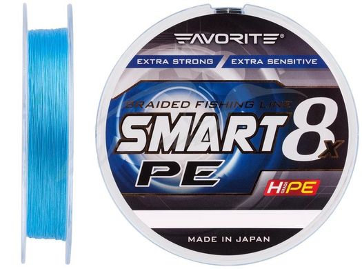 Шнур Favorite Smart PE 8x 150м (sky blue) #0.5/0.117mm 8lb/4.1kg (1693-10-70)