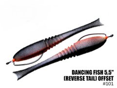 Поролоновая рыбка Dancing Fish 5,5" (reverse tail) offset (1OP101)