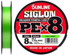 Шнур Sunline Siglon PE х8 (салат.) 150м 0.153мм 6кг / 12lb (1658-09-64)