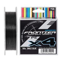 Шнур YGK Frontier X4 Assorted Single Color 100м 0.185мм 5.4кг / 12lb (5545-03-20)