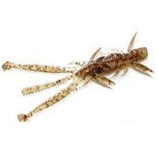 Силикон FishUp Shrimp 4.5" #045 Green Pumpkin/Red & Black
