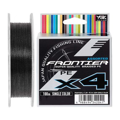 Шнур YGK Frontier X4 Assorted Single Color 100м 0.128мм 2.7кг / 6lb (5545-03-17)