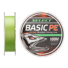 Шнур Select Basic PE (салат.) 100м 0.08мм 4кг / 8lb (1870-27-46)