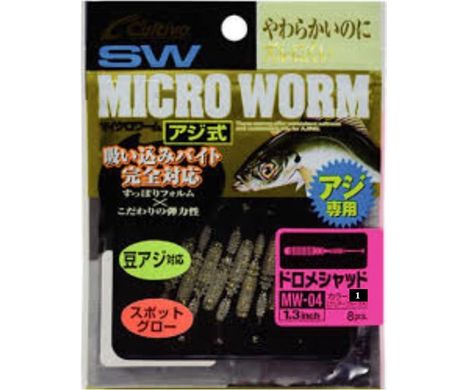 Виброхвост Owner Micro Worm MW-05 82932 2.5 #01 (82932-01)