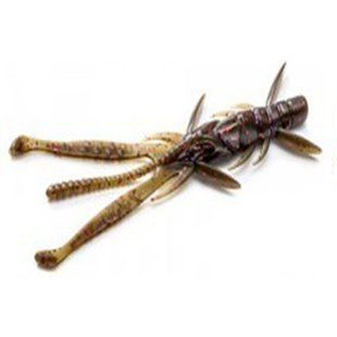 Силикон FishUp Shrimp 4.5" #050 Green Pumpkin Brown/Red & Purple