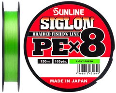 Шнур Sunline Siglon PE х8 (салат.) 150м 0.242мм 15.5кг / 35lb (1658-09-69)