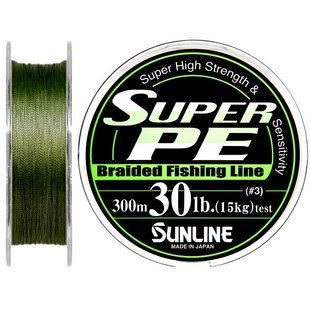 Шнур Sunline Super PE 300м 0.285мм 30Lb / 15кг (темно-зелений) (1658-08-04)