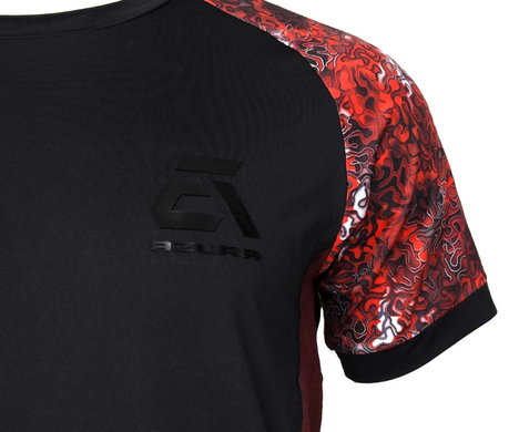 Футболка Azura T-Shirt A3 Black-Red Camo XXL (A3TS-BR-XXL)