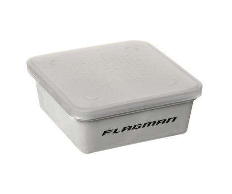 Коробка для наживки Flagman (сито. кришка) 12x12 см GREY (MMI0025)