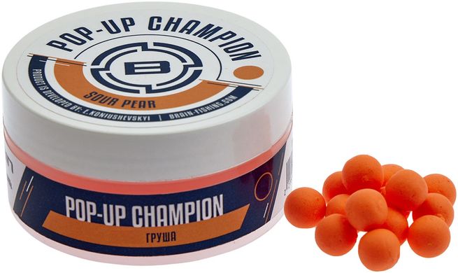 Бойлы Brain Champion Pop-Up Sour Pear (груша) 8мм 34г (1858-21-43)