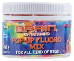 Бойлы Brain Pop-Up Fluo Mix 40g. unflavoured. Mix 12-14-16 mm (1858-02-44)
