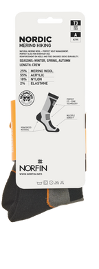 Шкарпетки Norfin T3A NORDIC MERINO HIKING CREW р.XL (45-47)