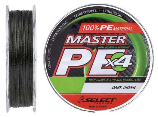 Шнур Select Master PE 100м (темн.-зел.) 0.27мм / 33кг (1870-15-96)