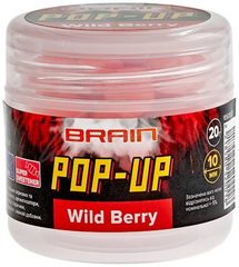 Бойлы Brain Pop-Up F1 Wild Berry (земляника) 10mm 20g (1858-05-20)