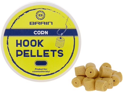 Пеллетс Brain Hook Pellets Corn (кукуруза) 12мм 70г (1858-53-86)