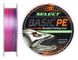 Шнур Select Basic PE 100м (різнокол.) 0.06мм 6lb/3кг (1870-30-77)