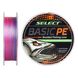 Шнур Select Basic PE (разноцв.) 150м 0.04мм 2.5кг / 5lb (1870-30-88)