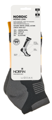 Шкарпетки Norfin T3M NORDIC MERINO LONG р.XL (45-47)