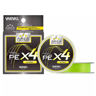 Шнур Varivas Super Trout Area PE X4 Neo Yellow 75m 2.92kg 0.074mm #0.2 (2275401 / VA 16073)
