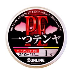 Шнур Sunline Hitotsu Tenya PE 210м # 0.8 / 0.164мм 12LB / 5.6кг (1658-01-97)