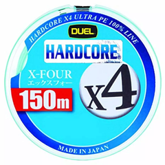 Шнур Duel Hardcore X4 150m Green 8kg 0.171mm #1.0 (H3275-MG / 1007785)