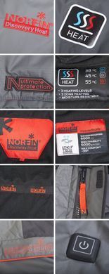Костюм Norfin Discovery Heat мужской L Черный\Серый (455103-L)