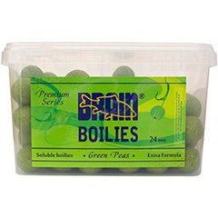 Бойлы Brain Green Peas (Горох) Soluble 5кг. 24 mm BIG PACK (1858-02-15)