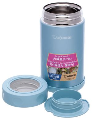 Харчовий термоконтейнер ZOJIRUSHI SW-FCE75AB 0.75 л / колір блакитний (1678-03-56)